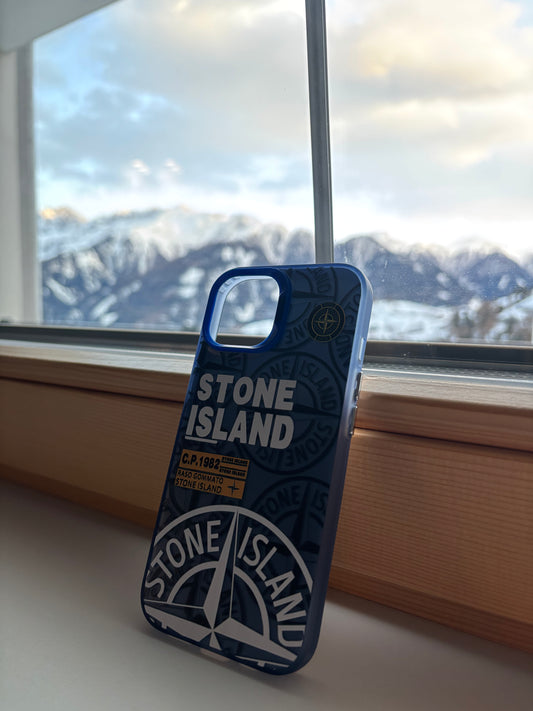 Stone Island phone case (blue)