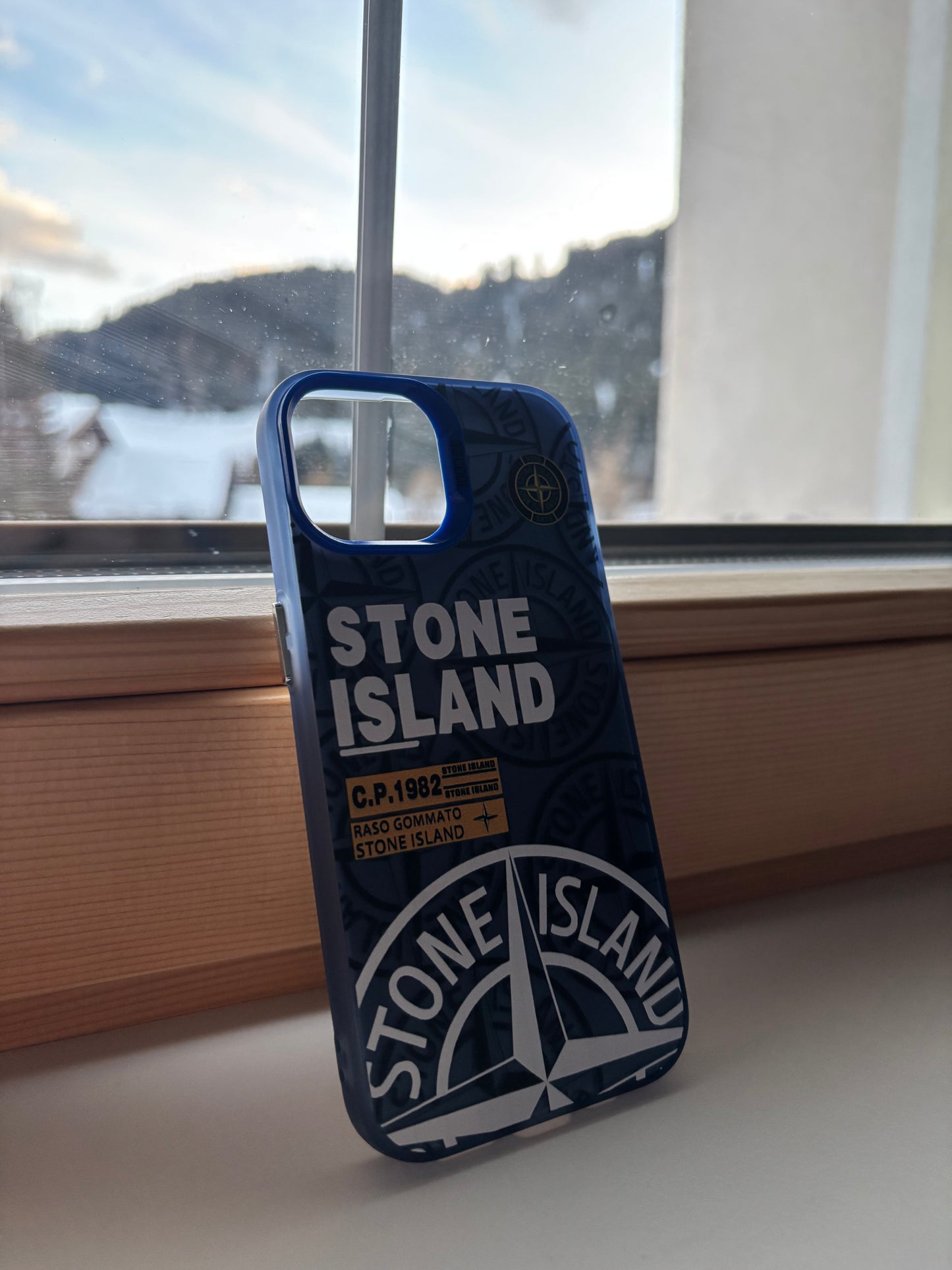 Stone Island phone case (blue)