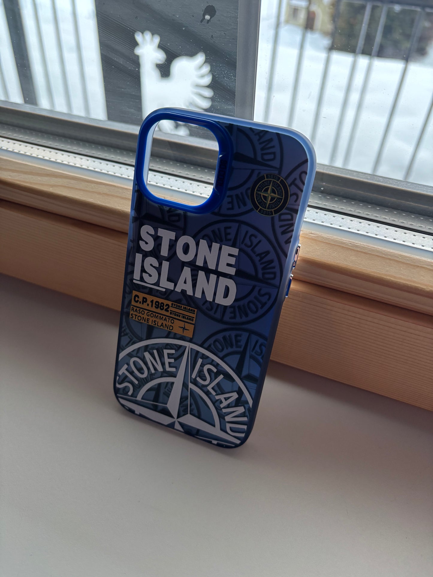 Stone Island phone case (blue)