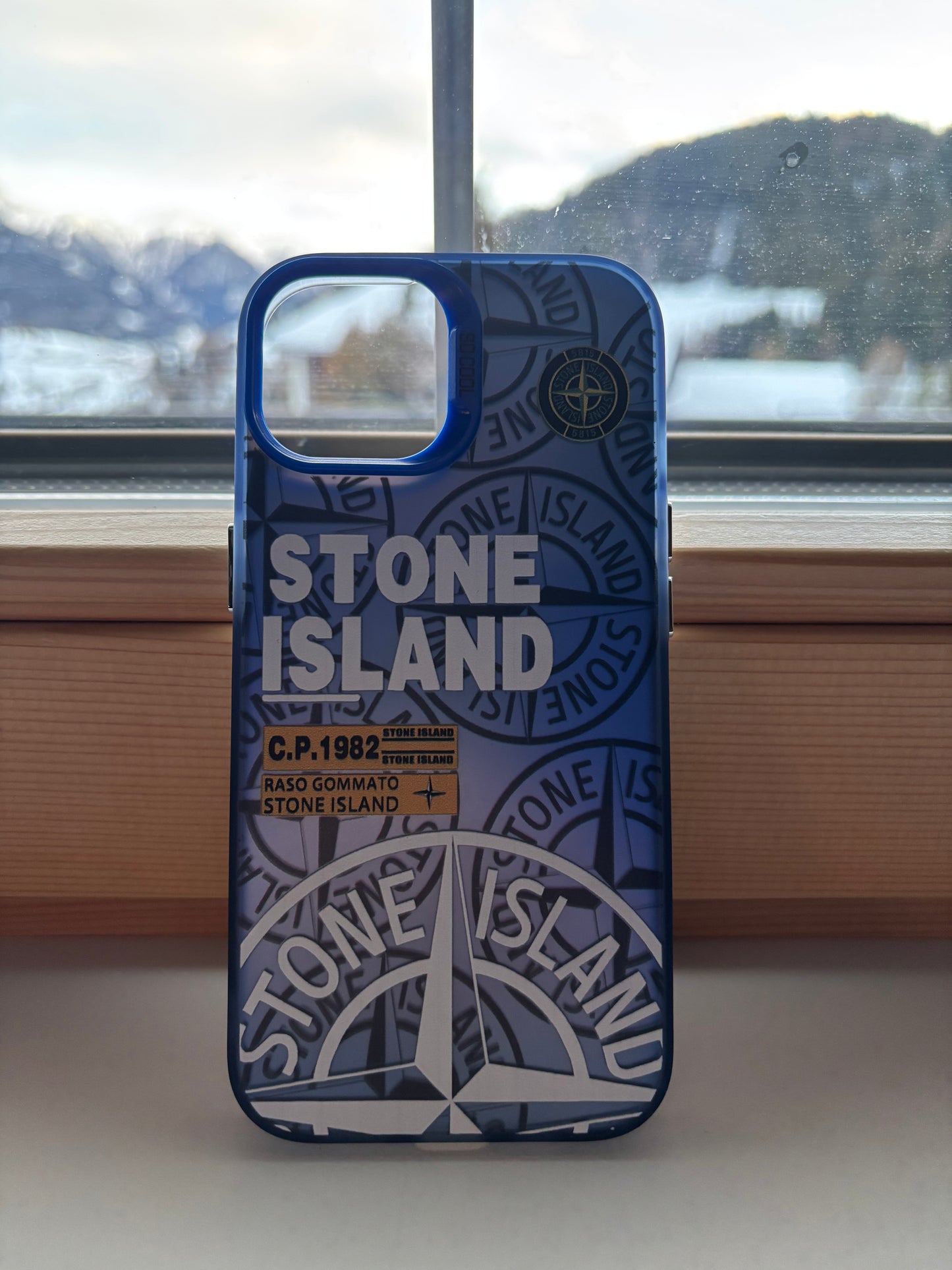 Stone Island phone case (blue)