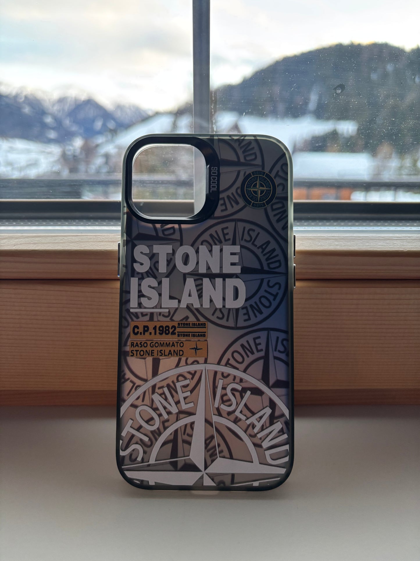 Stone Island phone case (black)
