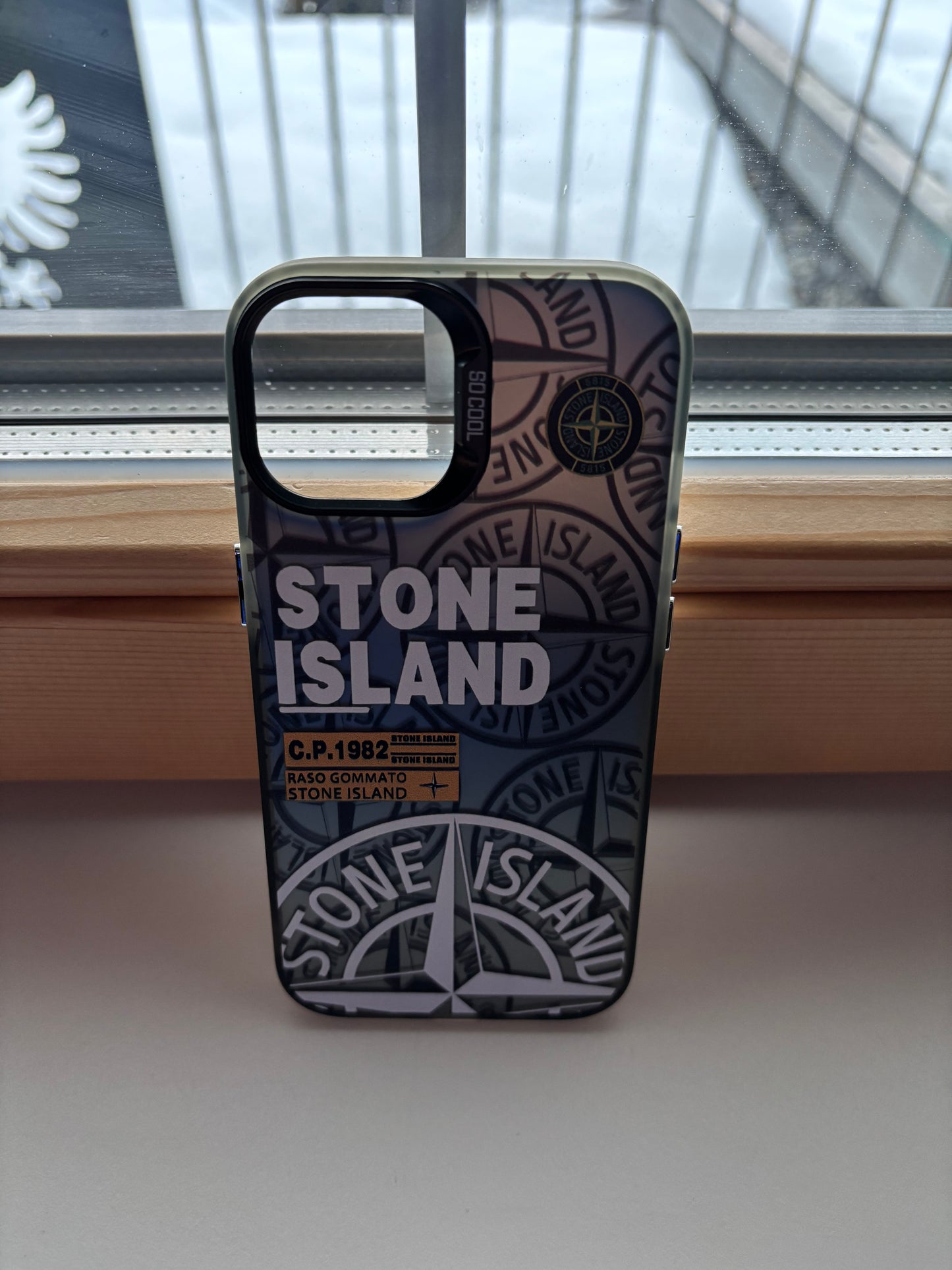 Stone Island phone case (black)